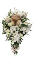 Notre zone d'activité pour ce service Livraison de dessus de cercueil en fleurs blanches pour crémation