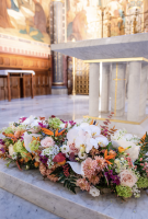 Notre zone d'activité pour ce service Réalisation de couronnes de fleurs en forme de coeur pour enterrement