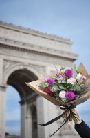 Notre zone d'activité pour ce service Compositions florales de fleurs blanches et rose pour funérailles 